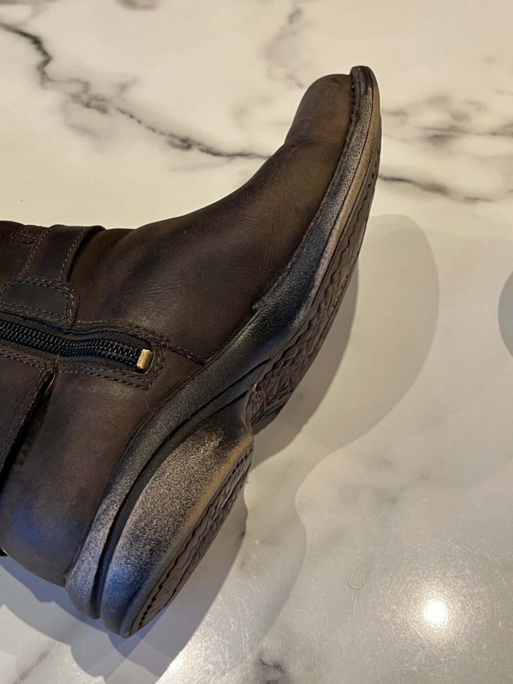 Merrell Captiva Buckle-Down Waterproof Mid-Calf Leather Riding Boots - 6.5 - Picture 13 of 15